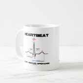 De hartslag is mijn Modus Operandi Sinus Rhythm Koffiemok (Voorkant links)