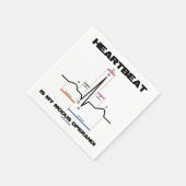 De hartslag is mijn Modus Operandi Sinus Rhythm Servetten (Hoek)