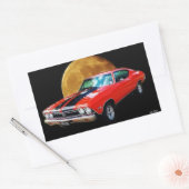 De hartslag van Amerika gisteren Chevrolet Rechthoekige Sticker (Envelop)