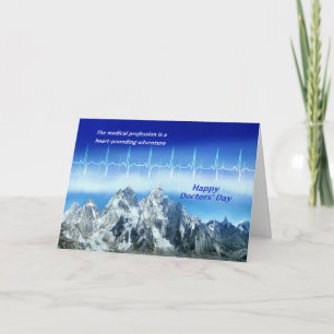 De Hartslag van de Dag van de kaart-Gelukkige Arts Kaart