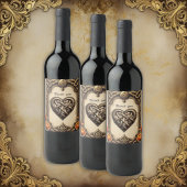 De hartslag van de oude goden wijn etiket