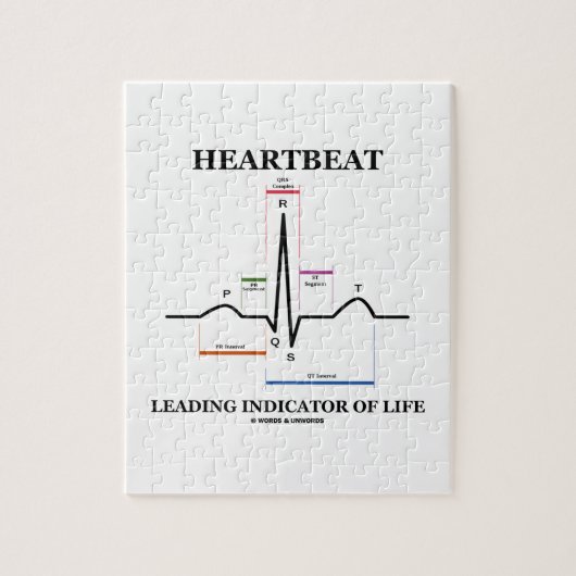 De hartslagleidende indicator van het leven (ECG/E Legpuzzel (Verticaal)