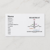 De hartslagleidende indicator van het leven (ECG/E Visitekaartje (Voorkant)