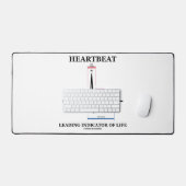 De hartslagleider Indicator van het Leven ECG/EKG  Bureaumat (Keyboard & Muis)