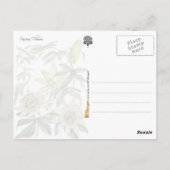 De hartstocht bloeit Botanische Illustratie Briefkaart (Achterkant)