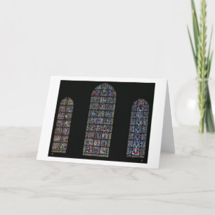 De hartstocht, de Geboorte van Christus en de Boom Feestdagen Kaart