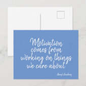 De Hartstocht van het Citaat van de motivatie Wat Briefkaart (Voorkant / Achterkant)