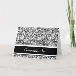 De Hartstocht van Paisley - Zwarte (Henna) Kaart