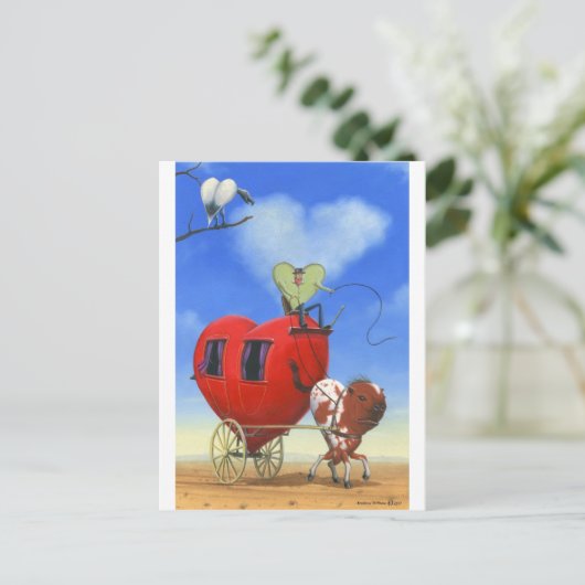 De hartstrengen briefkaart (Staand voorkant)