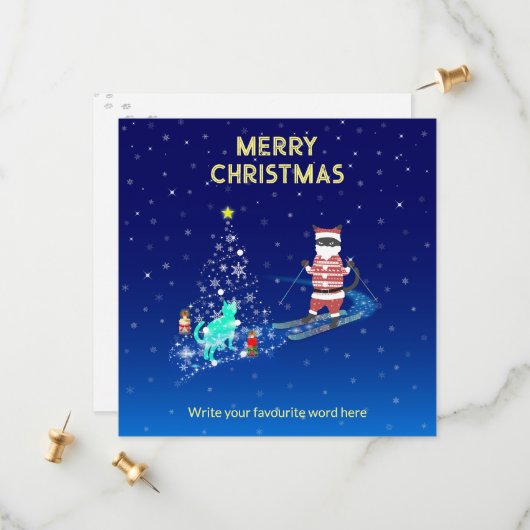 De hartverwarmende nacht van de kerstman save the date (Voorkant / Achterkant in situ)