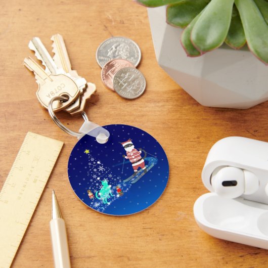 De hartverwarmende nacht van de kerstman sleutelhanger (Bureau)