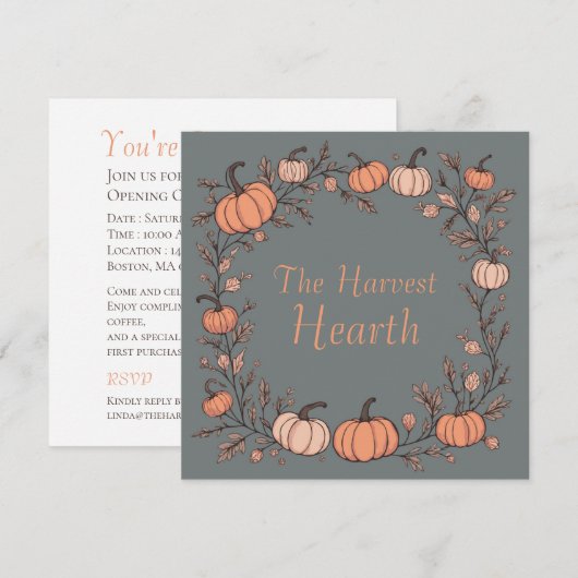 De Harvest Hearth Kaart (Voorkant / Achterkant)