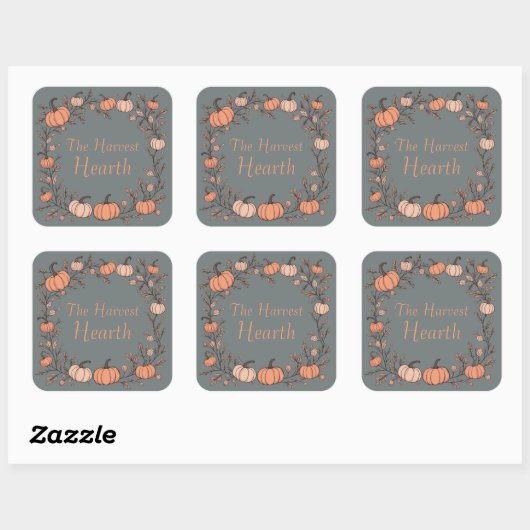 De Harvest Hearth Vierkante Sticker (Vel)