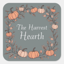 De Harvest Hearth Vierkante Sticker