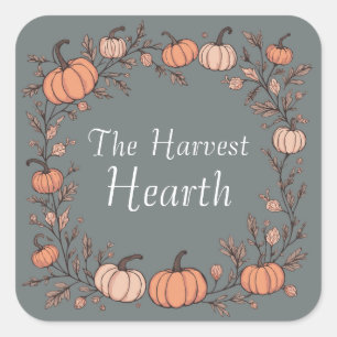 De Harvest Hearth Vierkante Sticker
