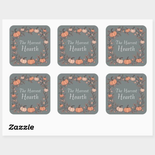 De Harvest Hearth Vierkante Sticker (Vel)