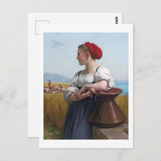 De Harvester, Bouguereau Briefkaart (Voorkant / Achterkant)