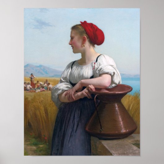 De Harvester, Bouguereau Poster (Voorkant)