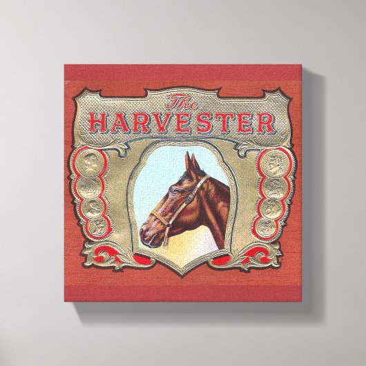 De Harvester  Horse Racing Canvas Afdruk (Voorkant)