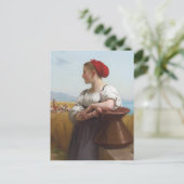 De Harvester van Bouguereau Briefkaart (Staand voorkant)