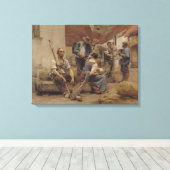 De Harvesters betalen, 1882 Canvas Afdruk (Insitu (Houten vloer))