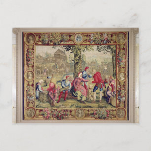 De Harvesters betalen, de Gobelins Workshop Briefkaart