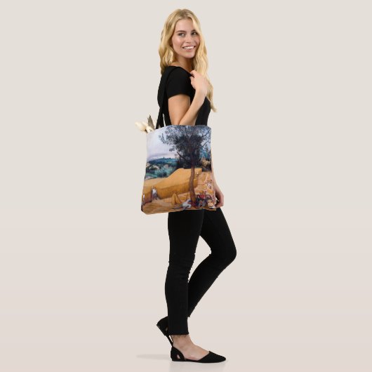 De Harvesters, Pieter Bruegel Tote Bag (Op model)