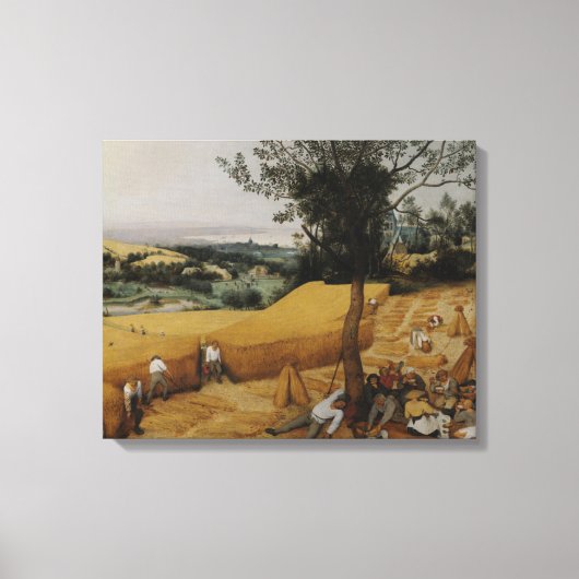 De Harvesters van Pieter Bruegel de Ouder Canvas Afdruk (Voorkant)