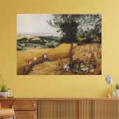 De Harvesters van Pieter Bruegel de Ouder Canvas Afdruk (Insitu (Woonkamer))
