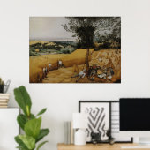 De Harvesters van Pieter Bruegel de Ouder Poster (Thuiskantoor)