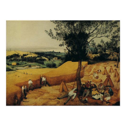 De Harvesters van Pieter Brueghel de Ouder Perfect Poster (Voorkant)