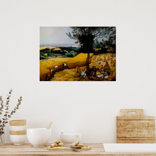 De Harvesters van Pieter Brueghel de Ouder Poster (Keuken)