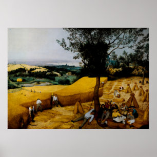 De Harvesters van Pieter Brueghel de Ouder Poster
