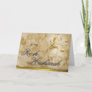 De hashanah-Bloemen van Rosh Feestdagen Kaart