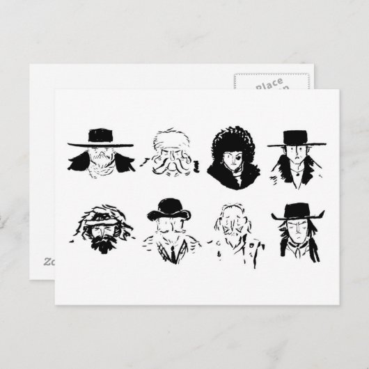 "De Hateful 8" Briefkaart (Voorkant / Achterkant)