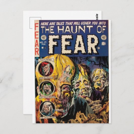 De haunt van angst 1 briefkaart (Voorkant / Achterkant)