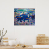 De haven bij Herring Gut door Newell Convers Wyeth Poster (Keuken)