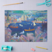 De haven bij Herring Gut door Newell Convers Wyeth Tissuepapier (Craft)