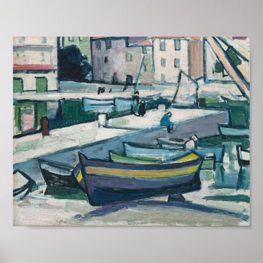 De haven, Cassis | Samuel John Peploe Poster (Voorkant)