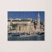 De haven en de kerk in Marsaskala Legpuzzel (Horizontaal)