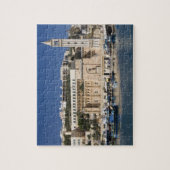 De haven en de kerk in Marsaskala Legpuzzel (Verticaal)