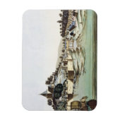 De haven en stad Malacca, Maleisië, illustrati Magneet (Verticaal)