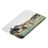 De haven en stad Malacca, Maleisië, illustrati Magneet (Linkerzijde)