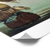 De haven en stad Malacca, Maleisië, illustrati Poster (Hoek)