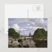 De haven in Quimper, 1857 Briefkaart (Voorkant / Achterkant)