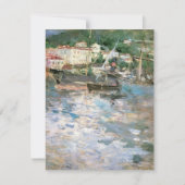 De haven, Nice van Berthe Morisot,  fijne kunst (Voorkant)
