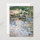 De haven, Nice van Berthe Morisot,  fijne kunst (Voorkant / Achterkant)
