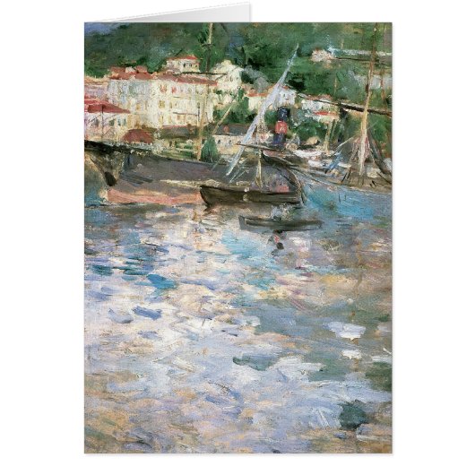 De haven, Nice van Berthe Morisot, fijne kunst (Voorkant)