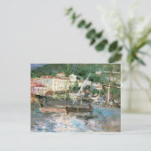 De haven, Nice van Berthe Morisot,  fijne kunst Briefkaart (Staand voorkant)