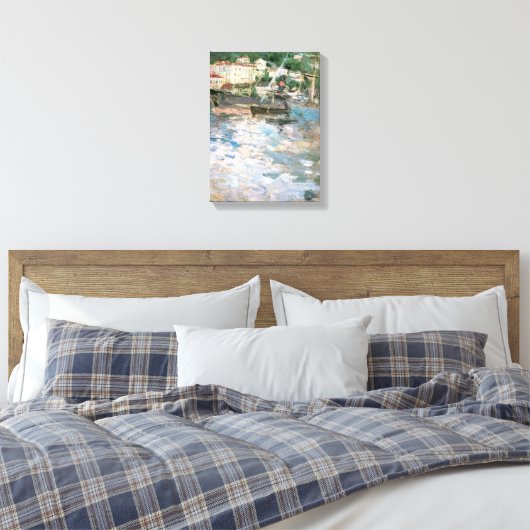 De haven, Nice van Berthe Morisot, fijne kunst Canvas Afdruk (Insitu (Slaapkamer))